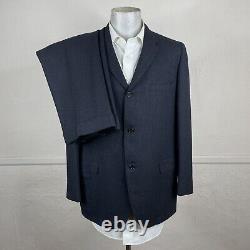 Vintage 1960s Rockham Hudson's 2 Piece Suit Mens 42R 34x29 Navy Soft Tweed
