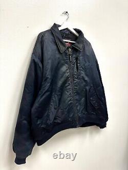 Vintage 1990's Wu Wear Jacket Size Men's XXlarge Navy Multi 100% Nylon Full Zip