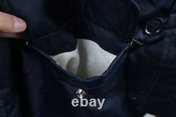 Vintage 70s Mens XLT Hooded Military Style N-3B Snorkel Parka Jacket Navy Blue