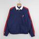 Vintage 90s Polo Ralph Lauren P Wing Collar Jacket Navy Blue Size Medium