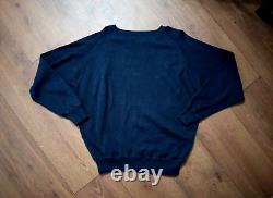 Vintage 90s Ralph Lauren Polo Sportsman Ducks Sweater Size M Medium Navy Blue