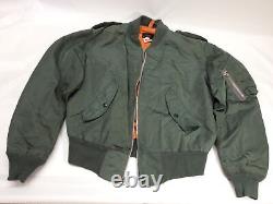 Vintage Avirex MA-1 Men's Small US Navy Air Wing Genuine Fighter Pilot's Jacket