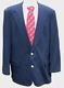 Vintage Brooks Brothers 46l Reg 100% Wool Navy Blazer Gold Buttons Made In Usa