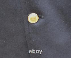 Vintage Brooks Brothers 46L Reg 100% Wool Navy Blazer Gold Buttons Made in USA