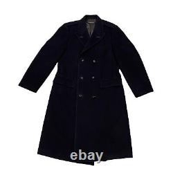 Vintage Brooks Brothers Brooksgate Navy Wool Trench Coat Men's 40 L Button Down