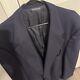 Vintage Burberrys Suit Jacket Mens 2 Button Blazer Navy Sport Dress Coat Read