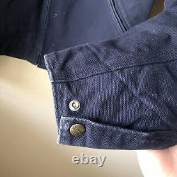 Vintage Carhartt Detroit Jacket FFA Navy Blanket Lined Men's Size Medium