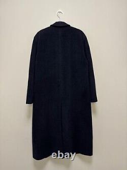 Vintage! Cerruti 1881 Men's Navy Blue Wool / Cashmere Overcoat Size EU50 UK40