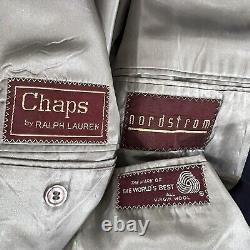 Vintage Chaps Ralph Lauren Blazer Mens 42L Long Navy Wool Golden Buttons Jacket