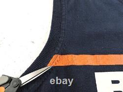 Vintage Chicago BEARS Mens Large Ditka Style Navy Blue Sweater Vest