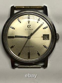 Vintage Cyma Navy Star Cyma Flex Gents Mens Hand Winding Manual Swiss Watch