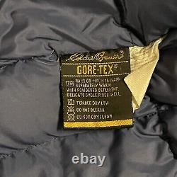 Vintage Eddie Bauer Jacket Mens Large Navy Goose Down Puffer Ridgeline GoreTex