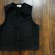 Vintage Filson Wool Vest Mens Size 42 Mackinaw Dark Navy Black Usa Made