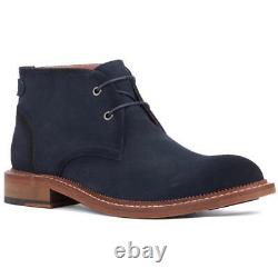 Vintage Foundry Co. Mens Navy Suede Chukka Boots Shoes 10 Medium (D) BHFO 3116