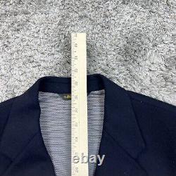 Vintage Giorgio Blazer Mens 50R Navy Blue 3 Button Cashmere Sports Coat Jacket