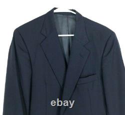 Vintage Givenchy Monsieur Mens Blazer 42 Reg 100% Wool Navy Blue Suit Jacket LN