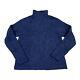 Vintage J Crew Roll Neck Sweater Mens Medium Navy Blue Wool Oarsman Fisherman