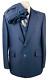 Vintage Mens 40r Navy Blue 3 Piece Suit With Vest & Dress Pants 34x30