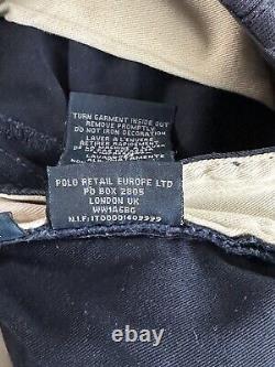 Vintage Mens POLO RALPH LAUREN PRL BLEECKER Cargo Pants Trousers Navy Size 31/34