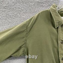 Vintage Military Deck A-2 Jacket Mens XL Green Cold Weather Permeable Navy Coat