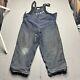 Vintage Navy Overalls Mens Medium Blue Lined Pants Nxs-15097 Department