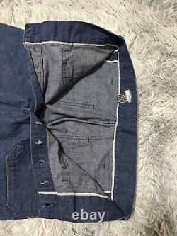 Vintage Navy Sailor Selvedge Denim Flare Jeans