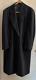 Vintage Neiman Marcus Cashmere Loro Piana Mens Top Overcoat Sz 42 Long Navy Blue