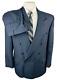 Vintage Nino Cerruti Mens 42s Navy Usa Double Breast 2 Piece Suit With Pants 34x28