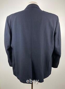 Vintage Palm Beach Mens 50R Navy Blue Gold Button Blazer Sport Coat Suit Jacket