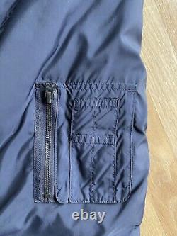 Vintage Polo Ralph Lauren Mens Down, Lambswool Collar Navy Jacket Size L