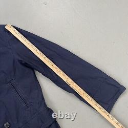 Vintage Polo Ralph Lauren US Military Navy USN Style Cotton Peacoat Jacket XL