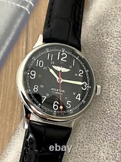 Vintage Raketa Watch Mechanical Aviator Wrist Russian Soviet USSR Military Rare