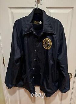 Vintage Swingster CVT-16 USS Lexington Jacket Men Size XL Navy Blue