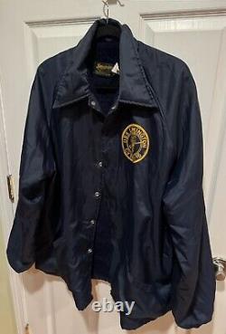 Vintage Swingster CVT-16 USS Lexington Jacket Men Size XL Navy Blue