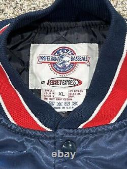 Vintage Toledo Mud Hens Baseball Satin Bomber Jacket Men's Size XL RARE