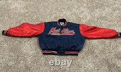 Vintage Toledo Mud Hens Baseball Satin Bomber Jacket Men's Size XL RARE