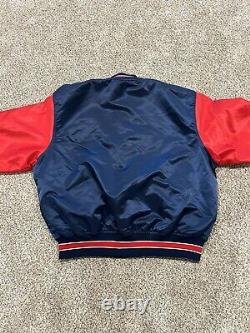 Vintage Toledo Mud Hens Baseball Satin Bomber Jacket Men's Size XL RARE