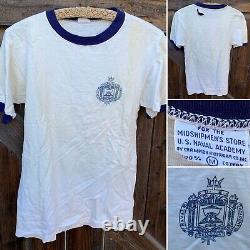 Vintage US Naval Academy T Shirt For The Midshipmens Store Champion Knitwear Co