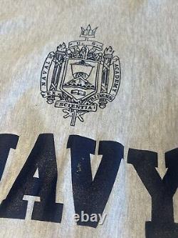 Vintage US Navy Champion Reverse Weave Sweatshirt Mens Medium Naval Academy 80s