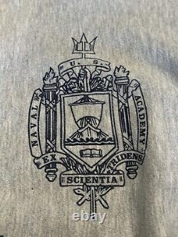 Vintage US Navy Champion Reverse Weave Sweatshirt Mens Medium Naval Academy 80s