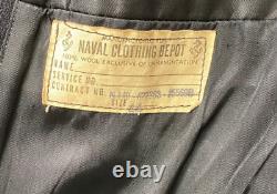 Vintage US Navy Naval Clothing Depot Petty Officer Wool Pea Coat sz 46