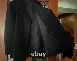 Vintage US Navy Peacoat WWII Military Jacket Size 38R Great Condition