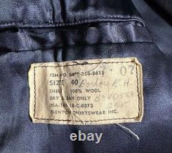Vintage US Navy issue Wool Pea Coat Peacoat Men's Size 40
