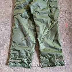 Vintage USN Pants Mens Small Trousers Extreme Cold Weather Impermeable Deck