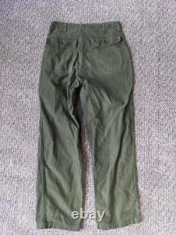 Vintage VIETNAM sateen OG-107 us army 32x32 military pants CLASS 1 TYPE 1