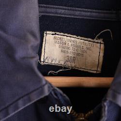 Vintage Vietnam War US Navy N4 Deck Jacket Mens 36R USN Utility Blue