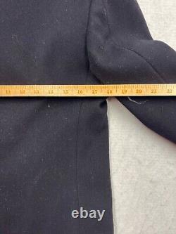 Vintage WWII US Navy Sz 36 Corduroy Pockets Lined 8 Button Wool Pea Coat