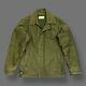 Vtg 60s Us Navy A2 Deck Jacket Usn Stencil Military Coat Distressed Green S/m