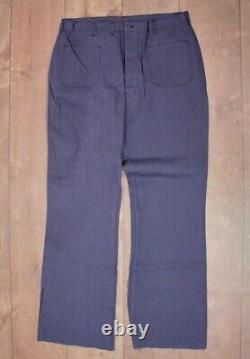 Vtg Men's 60s Vietnam War US Navy Dungarees / Jeans'69 Sz 44x41 1960s