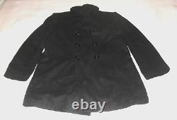 Vtg authentic U. S. Navy 100% wool enlisted men's peacoat double breasted 44XL